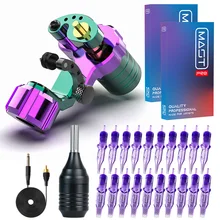 Quieter Falcon RCA Rotary Tattoo Machine Powerful Coreless Motor Makeup Kit with Alloy Grip Pro Cartridge Needles Supply Kit
Quieter Falcon RCA Rotary Tattoo Machine Powerful Coreless Motor Makeup Kit with Alloy Grip Pro Cartridge Needles Supply Kit