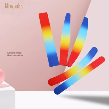 10Pcs/Lot Nail File 100/180 Grit Rainbow Sandpaper Double Side Design Multiple Shape Sanding Buffer Gel Polishing Manicure Tool
10Pcs/Lot Nail File 100/180 Grit Rainbow Sandpaper Double Side Design Multiple Shape Sanding Buffer Gel Polishing Manicure Tool