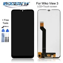 Ensemble écran tactile LCD avec capteur s et outil, 100% testé pour Wiko View 3 Pro View 3 Lite=