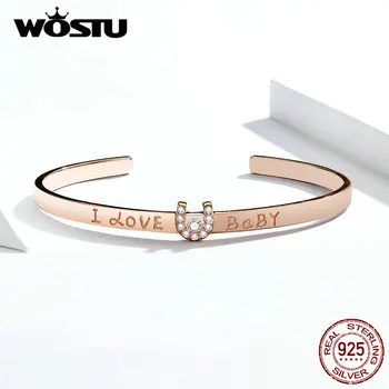 WOSTU New Arrival Noble 100% 925 Sterling Silver Rose Gold AffeFNionate Bracelet 2019 New Design Bangle For Women FIB169
WOSTU New Arrival Noble 100% 925 Sterling Silver Rose Gold AffeFNionate Bracelet 2019 New Design Bangle For Women FIB169