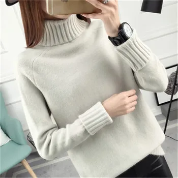 7 colors 2020 Autumn winter Solid Sweater Women Knitted Turtleneck Sweater Casual Soft Fashion Slim Femme Elasticity Pullovers
7 colors 2020 Autumn winter Solid Sweater Women Knitted Turtleneck Sweater Casual Soft Fashion Slim Femme Elasticity Pullovers