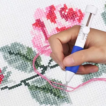 Punch Needle Multifunction Sewing Stitching Pen Kill Time 50colors Threads DIY Beginners Cross Stitch Embroidery Kit Practical
Punch Needle Multifunction Sewing Stitching Pen Kill Time 50colors Threads DIY Beginners Cross Stitch Embroidery Kit Practical