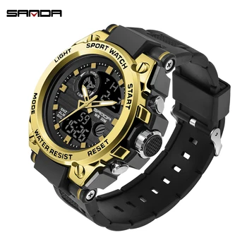 SANDA 2019 Men's Watches Black Sports Watch LED Digital 3ATM Waterproof Military Watches S Shock Male Clock relogios masculino
SANDA 2019 Men's Watches Black Sports Watch LED Digital 3ATM Waterproof Military Watches S Shock Male Clock relogios masculino