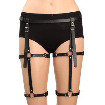 Punk Leather Strap Body Thigh Adjustable Garter Leg Cincher Cage Belt 
Punk Leather Strap Body Thigh Adjustable Garter Leg Cincher Cage Belt