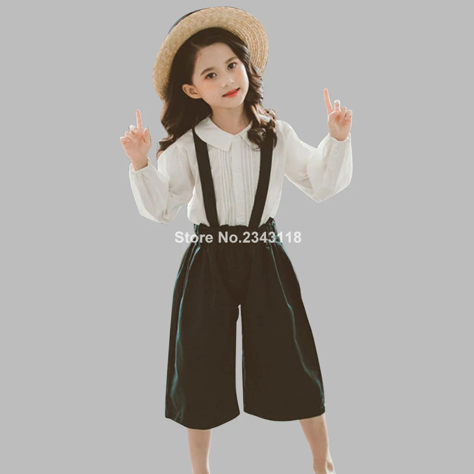 Girls Clothes Set White Blouse + Jumpsuit Girls Outfits Full Length Teenage Kids Girls Clothes Set 6 8 10 12 14 Year
Girls Clothes Set White Blouse + Jumpsuit Girls Outfits Full Length Teenage Kids Girls Clothes Set 6 8 10 12 14 Year