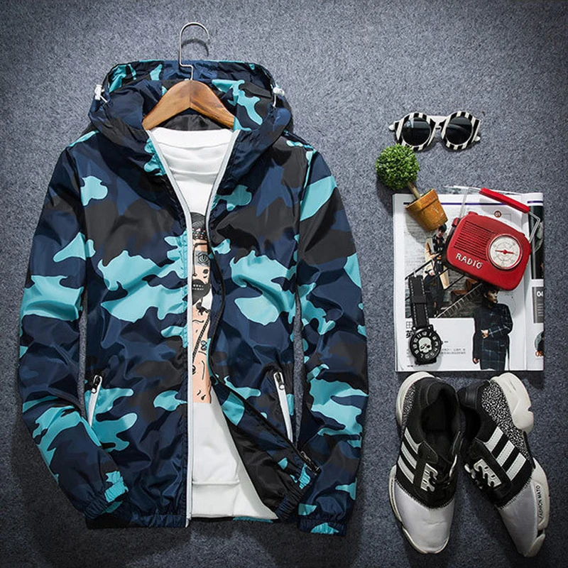 New Camouflage Jacket Men's Jacket Large Size Korean Style Camouflage Windbreaker Men's Spring And Autumn Baseball Suit
New Camouflage Jacket Men's Jacket Large Size Korean Style Camouflage Windbreaker Men's Spring And Autumn Baseball Suit