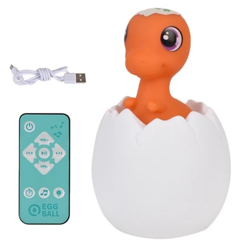 Dinosaur LED Night Light Built-in 130 Lullabies with Colorful Lights Press Sensor Dinosaur Egg Bedside Lamp Toy 
Dinosaur LED Night Light Built-in 130 Lullabies with Colorful Lights Press Sensor Dinosaur Egg Bedside Lamp Toy