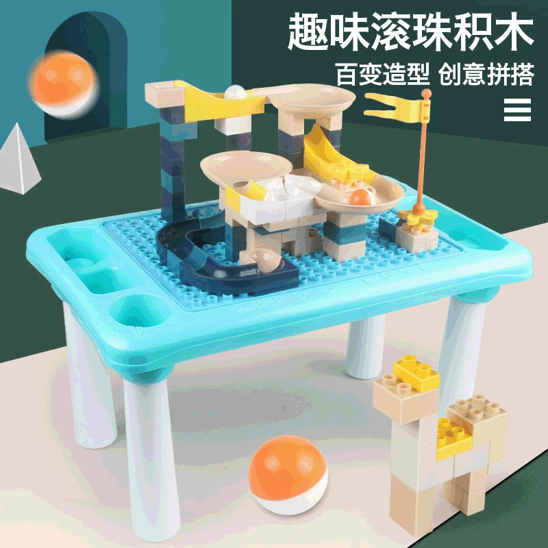 Creative Multi-functional Building Blocks Table Ball Bearing Slide Large Particles Building Blocks Game Table Parent And Child I
Creative Multi-functional Building Blocks Table Ball Bearing Slide Large Particles Building Blocks Game Table Parent And Child I