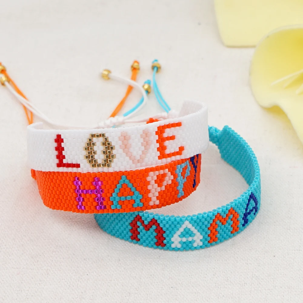 YASTYT LOVE MAMA Letter Bracelets Mother's Day Valentine's Gifts Miyuki Bracelet Jewelry Trendy Jewellery Pulsera
YASTYT LOVE MAMA Letter Bracelets Mother's Day Valentine's Gifts Miyuki Bracelet Jewelry Trendy Jewellery Pulsera