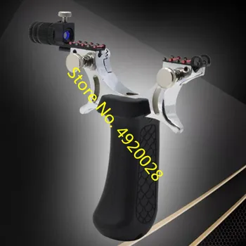 New Advanced Flat Leather Slingshot Powerful Alloy Catapult Outdoor Hunting Shooting Light with Night Light 2019
New Advanced Flat Leather Slingshot Powerful Alloy Catapult Outdoor Hunting Shooting Light with Night Light 2019