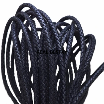 2m/lot approx:5mm navy Braided real Leather Bracelet Findings Round genuine Leather Cord String Rope DIY Necklace Bracelet Make
2m/lot approx:5mm navy Braided real Leather Bracelet Findings Round genuine Leather Cord String Rope DIY Necklace Bracelet Make