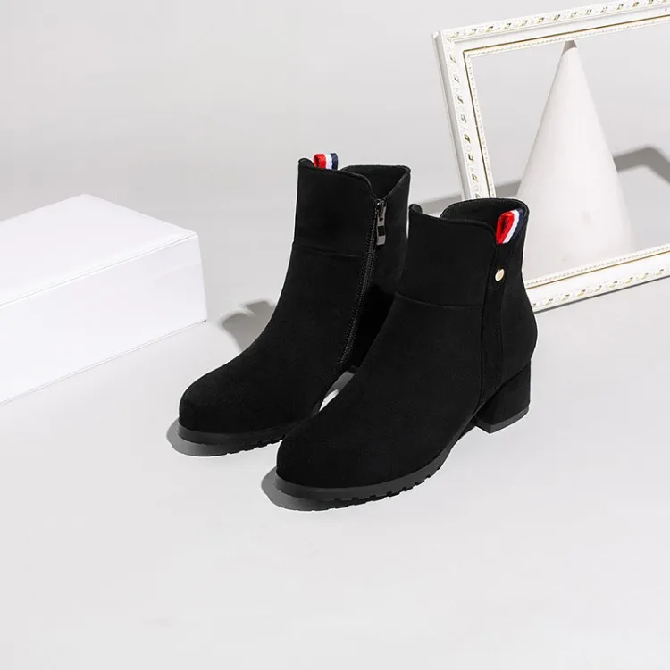 Big Size 9 10 11 12 boots women shoes ankle boots for women ladies boots shoes woman winter Round head zipper large heel
Big Size 9 10 11 12 boots women shoes ankle boots for women ladies boots shoes woman winter Round head zipper large heel