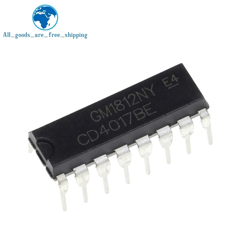 1PCCD4017 CD4017B CD4017BE 4017 DECADE COUNTER DIVIDER IC