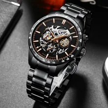 AILANG Fashion Brand Automatic Mechanical Men's Watch Business Stainless Steel Waterproof Wristwatch Luxury Skeleton Watch 8827B
AILANG Fashion Brand Automatic Mechanical Men's Watch Business Stainless Steel Waterproof Wristwatch Luxury Skeleton Watch 8827B
