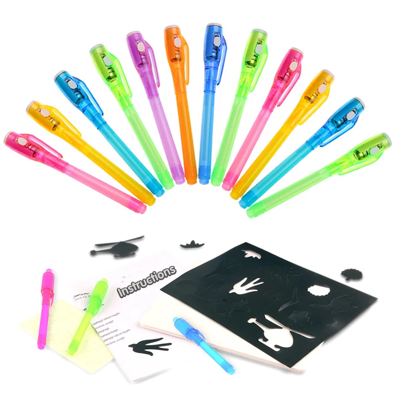 8PCS Draw With Light 2 In 1 UV Pen Marker Creative Invisible Magic Pens Painting Tools Kids Drawing Board Toys For Children Gift
8PCS Draw With Light 2 In 1 UV Pen Marker Creative Invisible Magic Pens Painting Tools Kids Drawing Board Toys For Children Gift