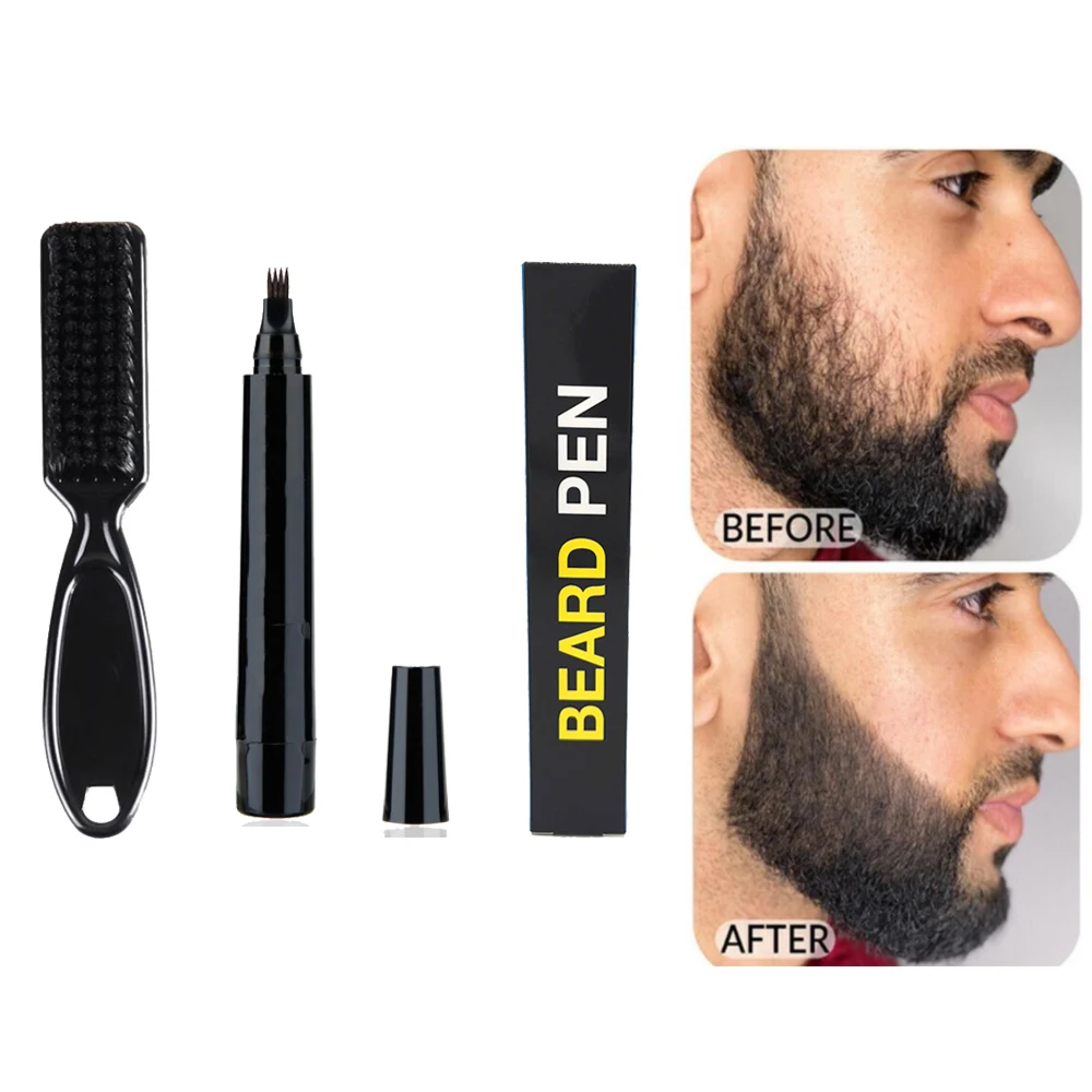 Beard Pen Beard Filler Pencil And Brush Beard Enhancer Waterproof Moustache Coloring Shaping Tools
Beard Pen Beard Filler Pencil And Brush Beard Enhancer Waterproof Moustache Coloring Shaping Tools