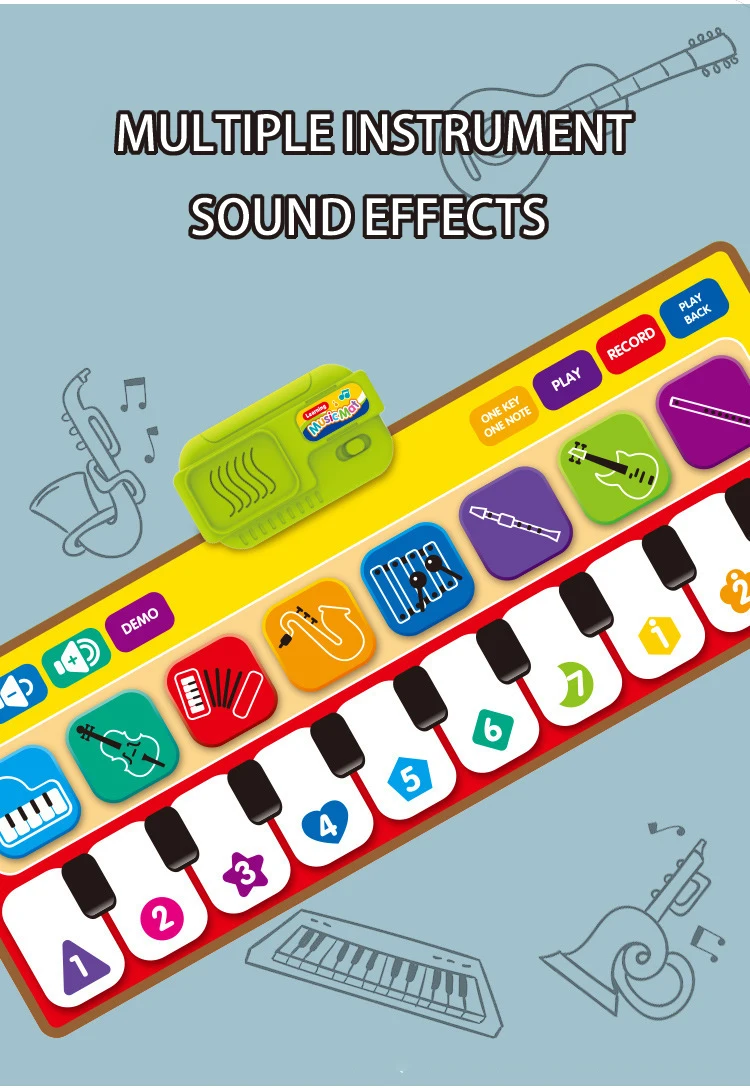 Generic 3 Types Multifunction Musical Instruments Mat Keyboard Best