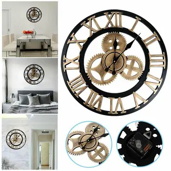 Industrial Gear Wall Clock Decorative Retro Metal Wall Clock Industrial Age Style Room Decoration Wall Art Decor
Industrial Gear Wall Clock Decorative Retro Metal Wall Clock Industrial Age Style Room Decoration Wall Art Decor