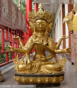yan 006403 32"Huge Tibet Buddhism Bronze Gold 4 faced 8 Arm Kwan-Yin Buddha statue
yan 006403 32"Huge Tibet Buddhism Bronze Gold 4 faced 8 Arm Kwan-Yin Buddha statue