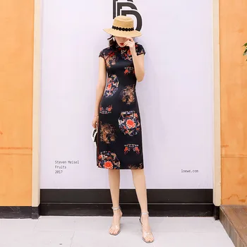 Elegant Lady Plus Size 3XL Novelty Short Chinese Formal Dress Chinese Style Women Mandarin Collar Qipao Vintage Rayon Cheongsam
Elegant Lady Plus Size 3XL Novelty Short Chinese Formal Dress Chinese Style Women Mandarin Collar Qipao Vintage Rayon Cheongsam