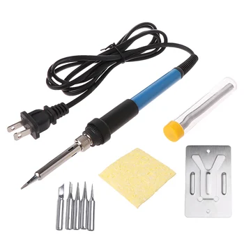 8Pcs/Set 110V 60W Adjustable Temperature Soldering Iron Welding Gun Heat Pencil Kit Electric Soldering Irons
8Pcs/Set 110V 60W Adjustable Temperature Soldering Iron Welding Gun Heat Pencil Kit Electric Soldering Irons