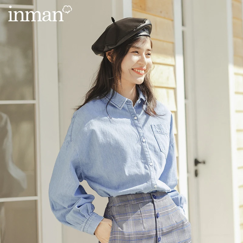 INMAN 2020 Spring New Arrival Literary Pure Cotton Lapel Single-breasted Long Sleeve Loose Retro Blouse
INMAN 2020 Spring New Arrival Literary Pure Cotton Lapel Single-breasted Long Sleeve Loose Retro Blouse