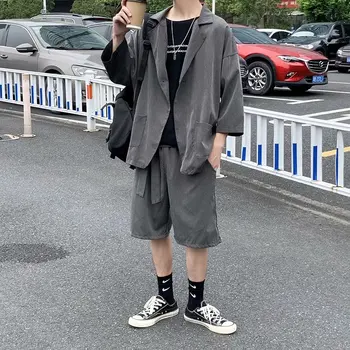 BXyichen original summer Japanese retro new cotton suit trendy men's three-quarter sleeve suit couple suit all-match thin jacket
BXyichen original summer Japanese retro new cotton suit trendy men's three-quarter sleeve suit couple suit all-match thin jacket