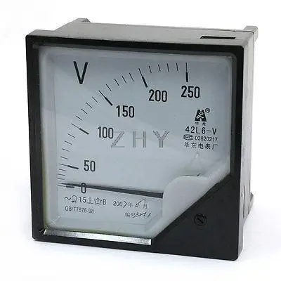 Square Plastic Housing Zero Setting AC Voltmeter Panel Meter Gauge 0-250V
Square Plastic Housing Zero Setting AC Voltmeter Panel Meter Gauge 0-250V