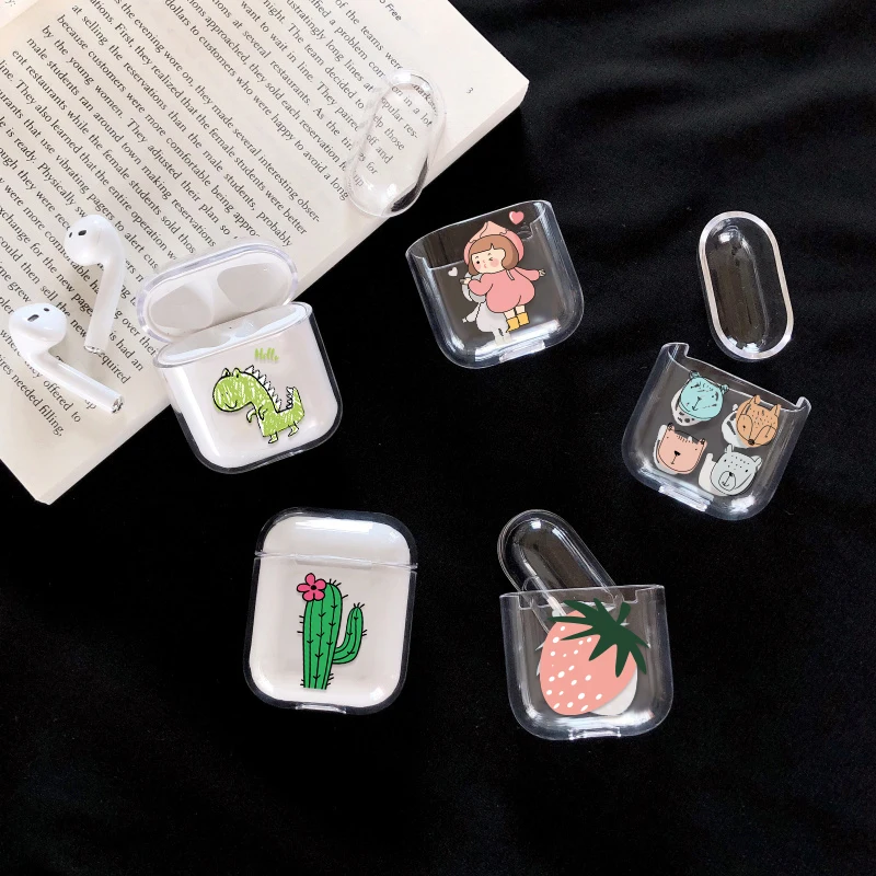 For Airpods Cases Hard PC Transparent Earphone Cases For Apple AirPods 1 2 Charging Box Cute Cartoon Cactus Crystal Cover Bag
For Airpods Cases Hard PC Transparent Earphone Cases For Apple AirPods 1 2 Charging Box Cute Cartoon Cactus Crystal Cover Bag