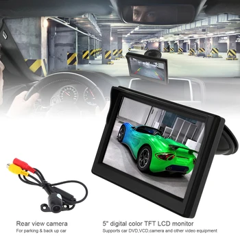 Universal 5 Inch Car TFT LCD Monitor 800 x 480 16:9 Screen 2 Way Video Input + Water Resistant Car Rear View Camera for Cars SUV
Universal 5 Inch Car TFT LCD Monitor 800 x 480 16:9 Screen 2 Way Video Input + Water Resistant Car Rear View Camera for Cars SUV