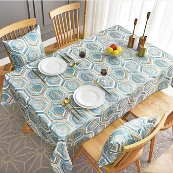 Withme Tablecloth on the table cloths Rectangular table Cover Dustproof Kitchen Pattern Polyester Cotton Nordic Blue tablecloths
Withme Tablecloth on the table cloths Rectangular table Cover Dustproof Kitchen Pattern Polyester Cotton Nordic Blue tablecloths