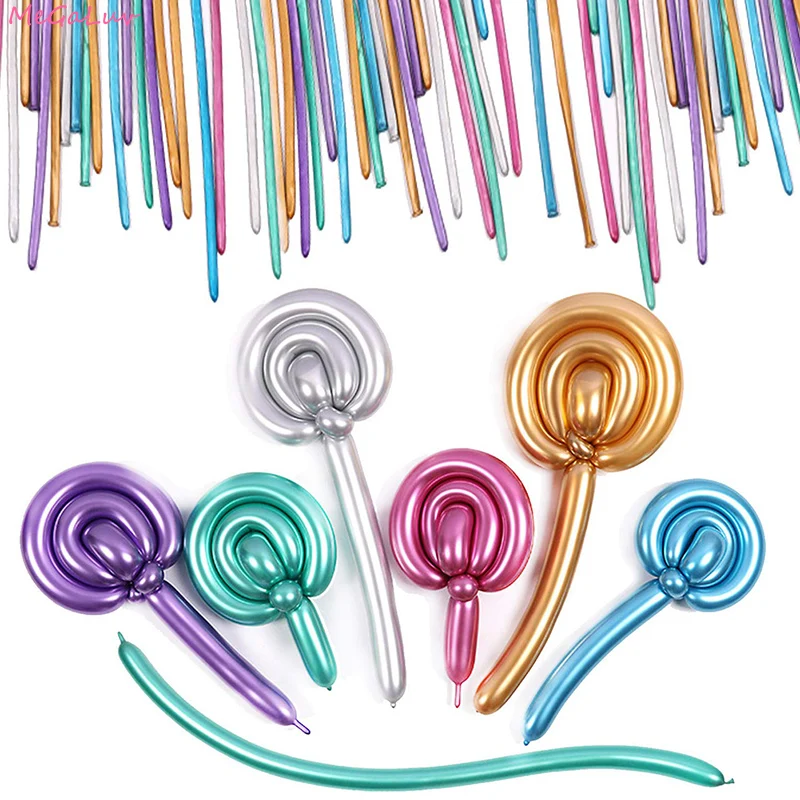 30Pcs Glossy Metallic Long Strip Balloon Magic Long Tying Twist Latex Ballon Weaving Balony Birthday Wedding Party Decoration
30Pcs Glossy Metallic Long Strip Balloon Magic Long Tying Twist Latex Ballon Weaving Balony Birthday Wedding Party Decoration