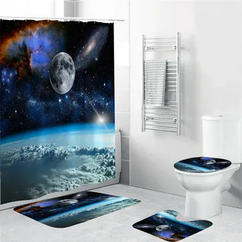 Space Landscape Shower Curtains Planet Stars Pattern Bathroom Decor Waterproof Polyester Fabric Curtain Set Cheap
Space Landscape Shower Curtains Planet Stars Pattern Bathroom Decor Waterproof Polyester Fabric Curtain Set Cheap