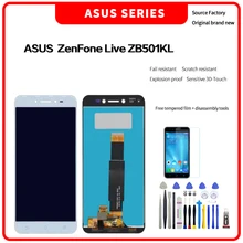 Écran LCD HD de haute qualité pour Asus ZenFone Live ZB501KL, assemblage flambant neuf avec outils de démontage=