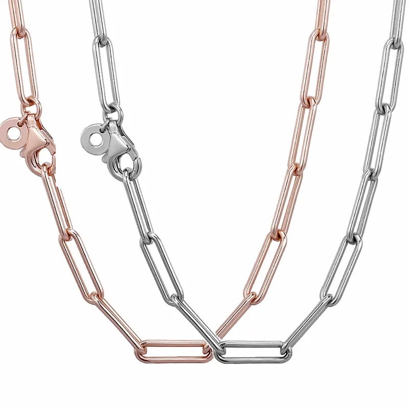 New 925 Sterling Silver Necklace Rose Gold Me Link Snake Chain Pattern Necklace For Women Bead Charm Diy Europe Jewelry 
New 925 Sterling Silver Necklace Rose Gold Me Link Snake Chain Pattern Necklace For Women Bead Charm Diy Europe Jewelry