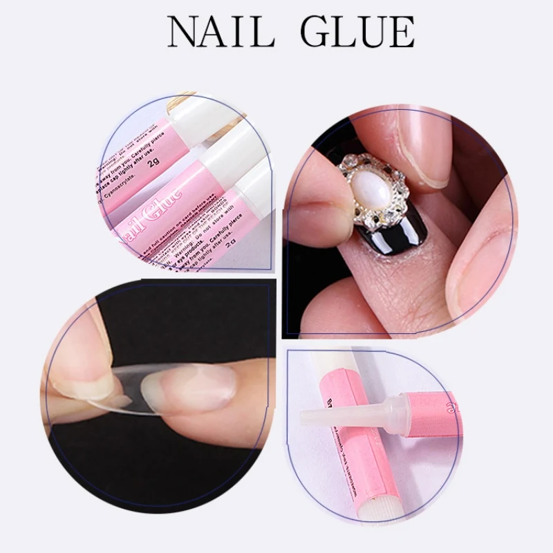 2g Fast Drying Nail Glue for Fake Nails Non-toxic No Irritating Smell Nail Art Glue For Nail Tips Rhinestone Decorations
2g Fast Drying Nail Glue for Fake Nails Non-toxic No Irritating Smell Nail Art Glue For Nail Tips Rhinestone Decorations