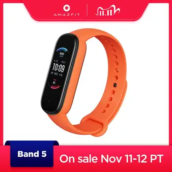 

2020 New Global Version Amazfit Band 5 Smart Wristband 5ATM Heart Rate 11 Sport Mode Measure Stress Level Fitness Smart Band