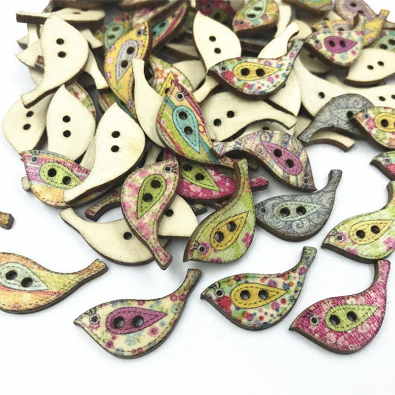 DIY 100pcs Retro Wooden Buttons Mixed pattern bird Fit sewing scrapbooking Handicrafts 26mm
DIY 100pcs Retro Wooden Buttons Mixed pattern bird Fit sewing scrapbooking Handicrafts 26mm