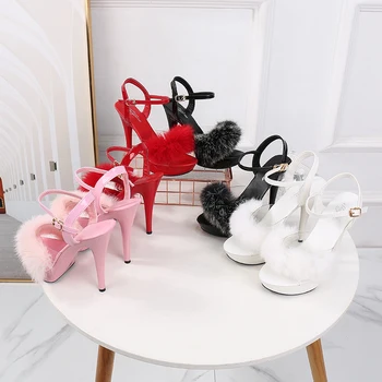 13CM Summer Fashion sweet gentle woman Shallow Open Toe Sandals 3 inches Party Models Dress Queen Fur Real All match Trend Style
13CM Summer Fashion sweet gentle woman Shallow Open Toe Sandals 3 inches Party Models Dress Queen Fur Real All match Trend Style