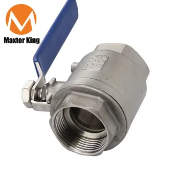 MK BSPT 1/2” 1pc Female Straight Two-pieces Full Ports SS304 Stainless Steel Ball Valve DN15
MK BSPT 1/2” 1pc Female Straight Two-pieces Full Ports SS304 Stainless Steel Ball Valve DN15