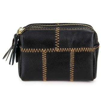 Women's Coin Purse Cow Leather Double Zipper Change Wallet High Capacity Quality Keychain Organizer Keys Cards Cash Bag 
Women's Coin Purse Cow Leather Double Zipper Change Wallet High Capacity Quality Keychain Organizer Keys Cards Cash Bag