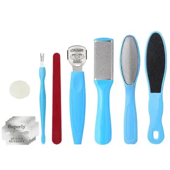 8Pcs/Set Manicure Foot Care File Set Dead Hard Skin Callus Remover Scraper Pedicure Rasp Tools Feet Care Tool Kit Stainless tool
8Pcs/Set Manicure Foot Care File Set Dead Hard Skin Callus Remover Scraper Pedicure Rasp Tools Feet Care Tool Kit Stainless tool