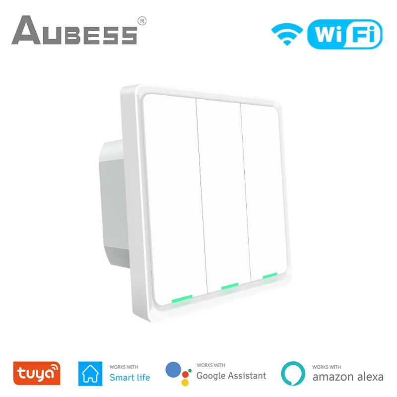 Tuya Wifi умный светильник Переключатель ЕС Кнопка Панель настенный выключатель