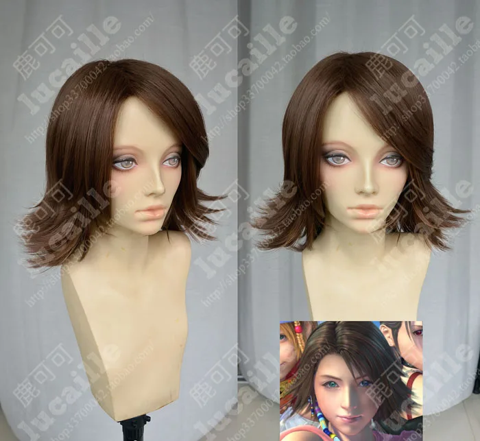 Final Fantasy FF10 X2 Yuna Short Brown Styled Heat Resistant Synthetic Hair Cosplay Costume Halloween Headwear + Free Wig Cap
Final Fantasy FF10 X2 Yuna Short Brown Styled Heat Resistant Synthetic Hair Cosplay Costume Halloween Headwear + Free Wig Cap