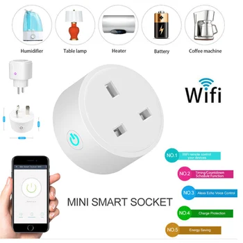 EU/UK/US Smart Home Plug Wireless WIFI Remote Control Socket Voice Control Smart Power Socket Support Alexa Google Home 100-240V
EU/UK/US Smart Home Plug Wireless WIFI Remote Control Socket Voice Control Smart Power Socket Support Alexa Google Home 100-240V