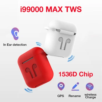 I99000 MAX TWS Wireless Bluetooth Headphone Super Bass Bluetooth 5.0 Earphone Rename GPS Smart Sensor Earbuds 1536D Chip headset
I99000 MAX TWS Wireless Bluetooth Headphone Super Bass Bluetooth 5.0 Earphone Rename GPS Smart Sensor Earbuds 1536D Chip headset