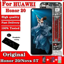 Écran tactile LCD de remplacement, 6.26 pouces, pour Huawei YAL-L21 YAL-L61A Nova 5T, Original=