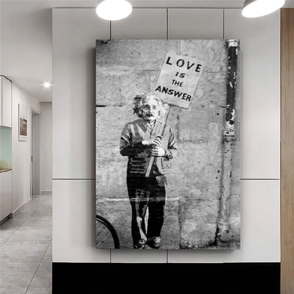 paintings wall art banksy art love is the answer