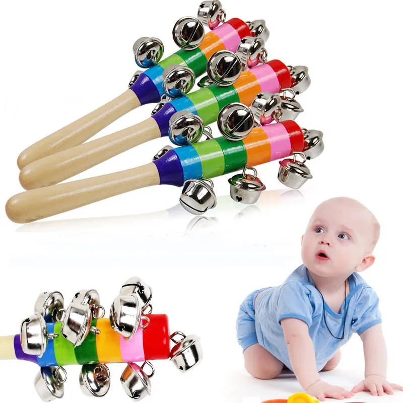 Musical Instrument Handbell Kindergarten Colorful Wooden Rod Bell Teaching Learning Education Tools Traditional Kids Toys
Musical Instrument Handbell Kindergarten Colorful Wooden Rod Bell Teaching Learning Education Tools Traditional Kids Toys
