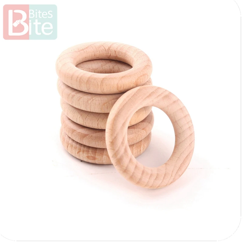 20 шт. деревянное кольцо из бука 40-70 мм | Мать и ребенок